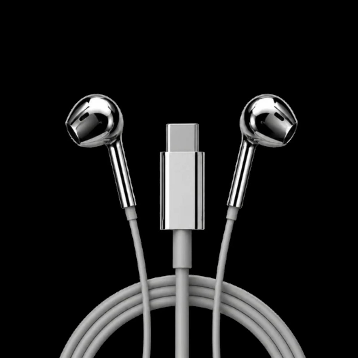Silver CHROMIC earbuds — USB-C